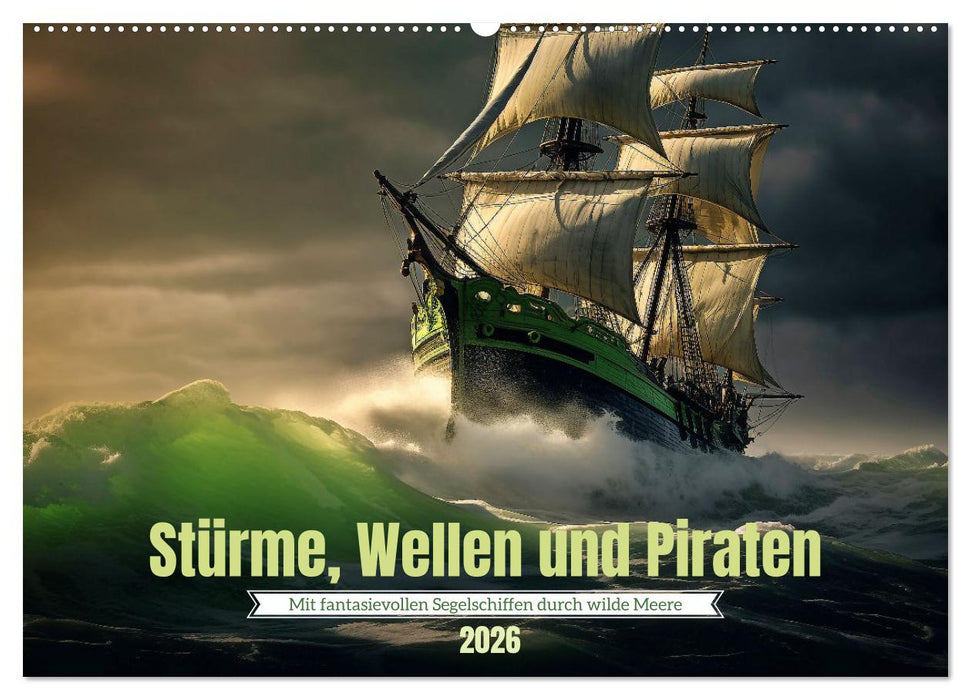Stürme, Wellen und Piraten (CALVENDO Wandkalender 2026)