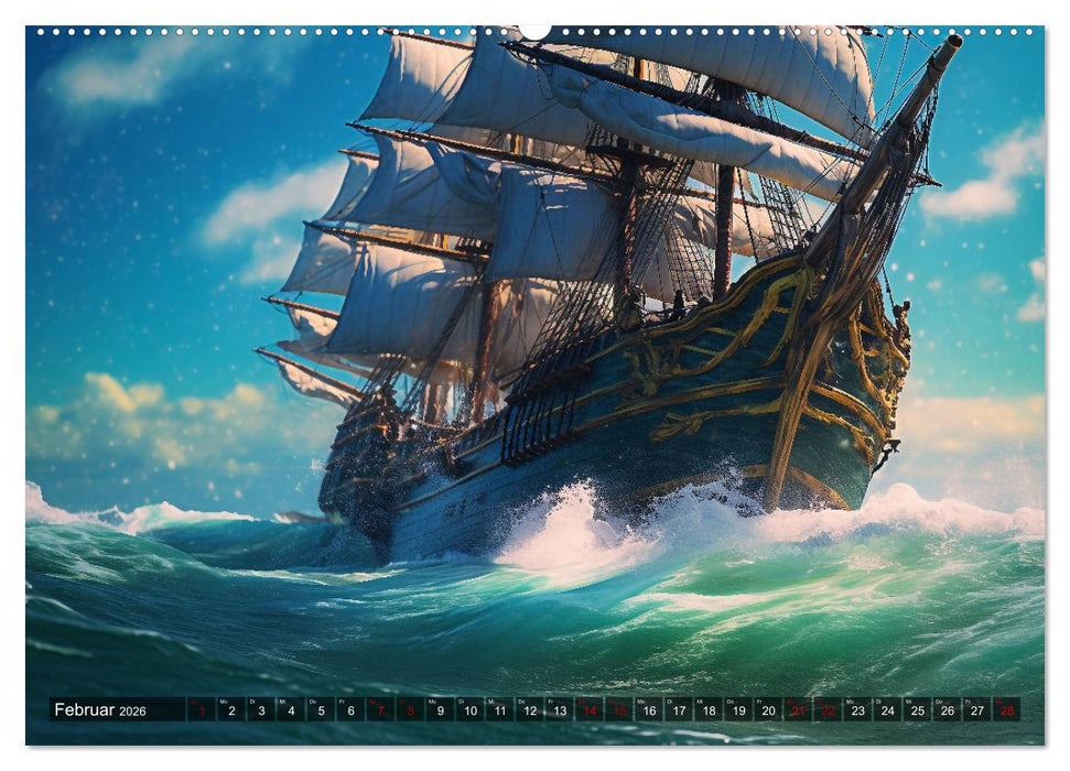 Stürme, Wellen und Piraten (CALVENDO Wandkalender 2026)