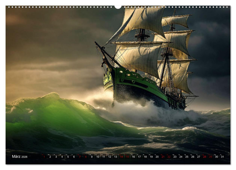 Stürme, Wellen und Piraten (CALVENDO Wandkalender 2026)