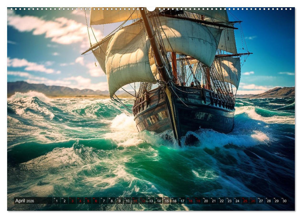 Stürme, Wellen und Piraten (CALVENDO Wandkalender 2026)