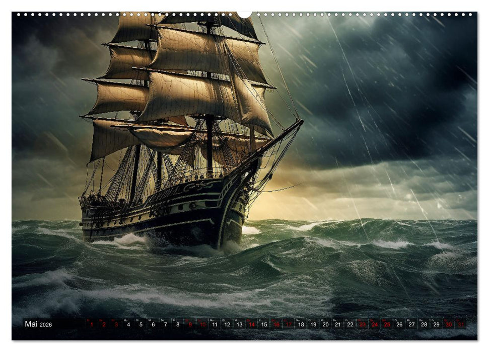 Stürme, Wellen und Piraten (CALVENDO Wandkalender 2026)