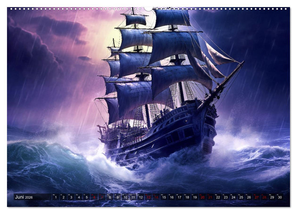 Stürme, Wellen und Piraten (CALVENDO Wandkalender 2026)