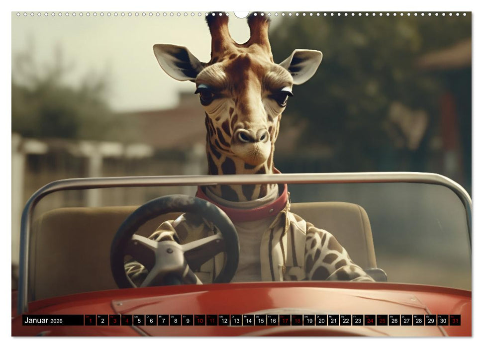 Tiere im Alltag (CALVENDO Premium Wandkalender 2026)