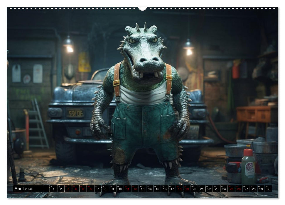 Tiere im Alltag (CALVENDO Premium Wandkalender 2026)