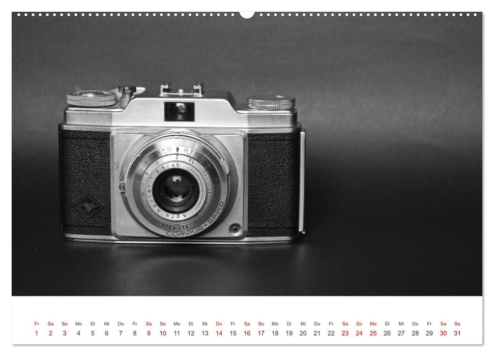 Alte Fotokameras - Kameras von Agfa der Jahre 1928 bis 1980 (CALVENDO Premium Wandkalender 2026)