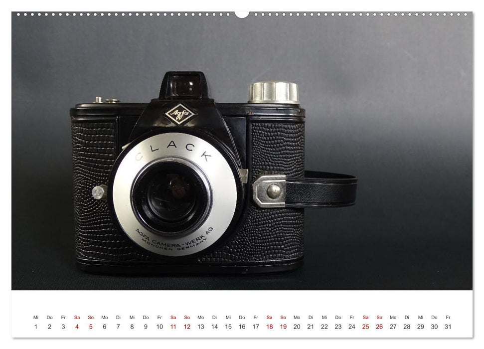 Alte Fotokameras - Kameras von Agfa der Jahre 1928 bis 1980 (CALVENDO Premium Wandkalender 2026)
