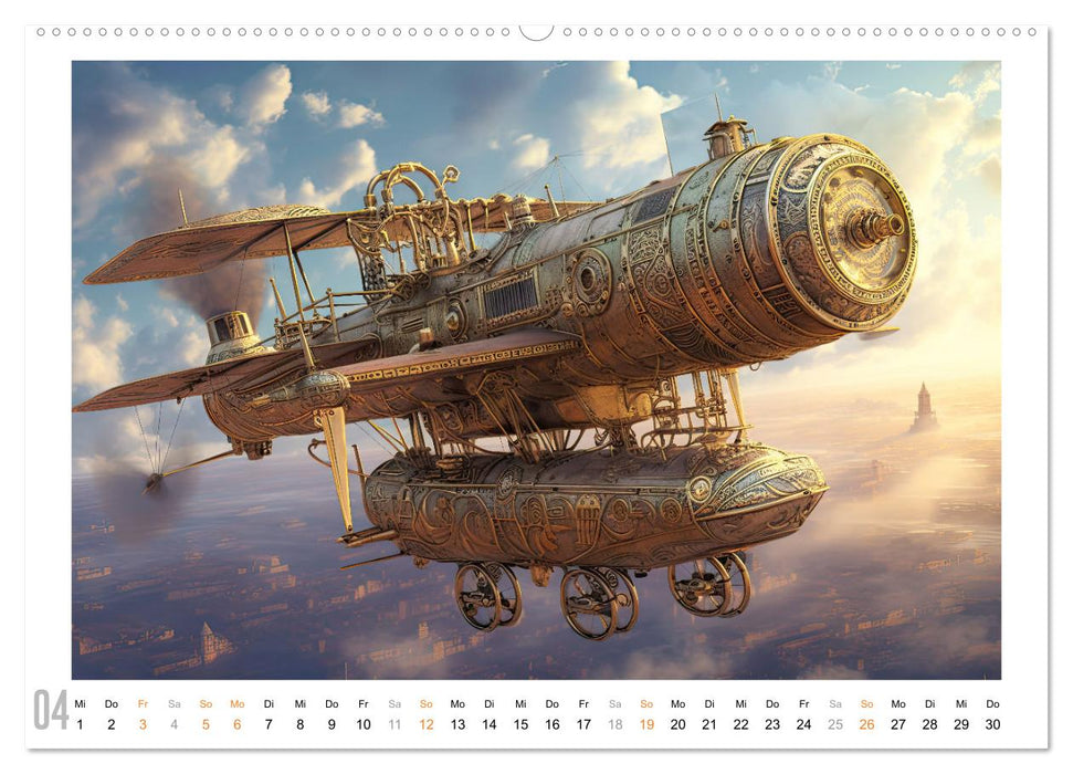 Steampunk Luftfahrt (CALVENDO Premium Wandkalender 2026)