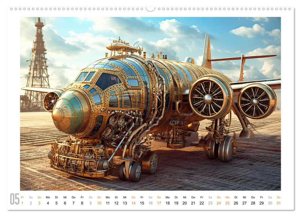 Steampunk Luftfahrt (CALVENDO Premium Wandkalender 2026)