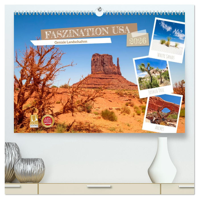 FASZINATION USA Geniale Landschaften (CALVENDO Premium Wandkalender 2026)