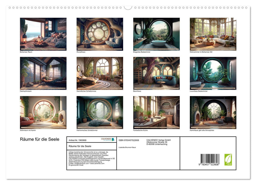 Räume für die Seele (CALVENDO Premium Wandkalender 2026)