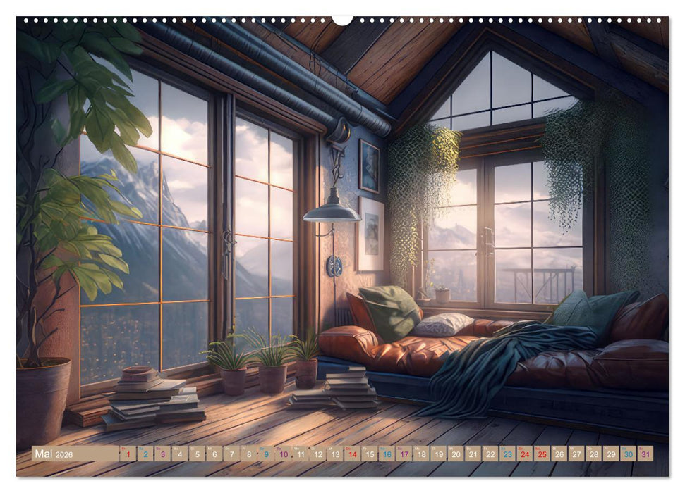 Räume für die Seele (CALVENDO Premium Wandkalender 2026)