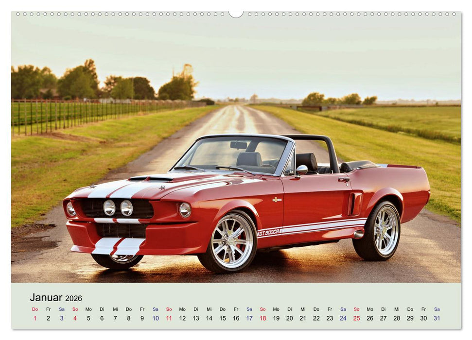 Traumautos in Rot (CALVENDO Wandkalender 2026)