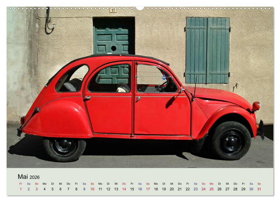 Traumautos in Rot (CALVENDO Wandkalender 2026)