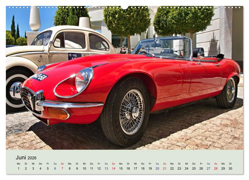 Traumautos in Rot (CALVENDO Wandkalender 2026)