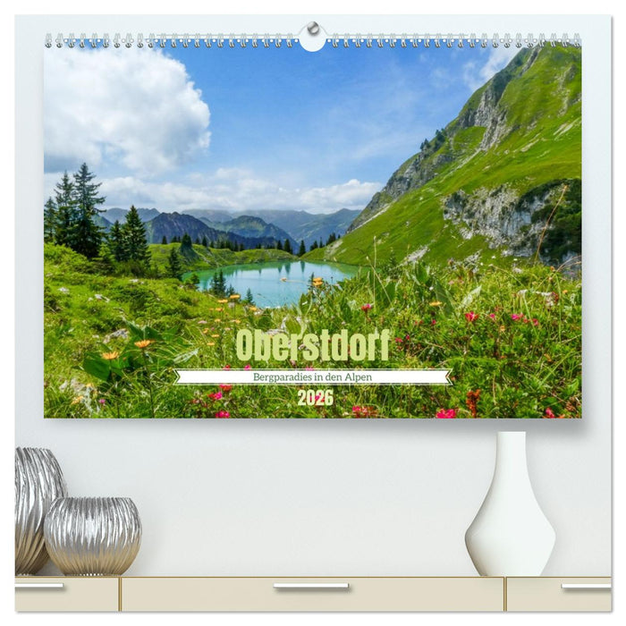 Oberstdorf - Bergparadies in den Alpen (CALVENDO Premium Wandkalender 2026)