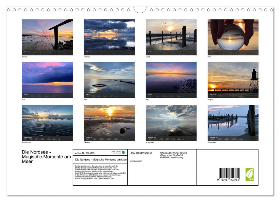 Die Nordsee - Magische Momente am Meer (CALVENDO Wandkalender 2026)