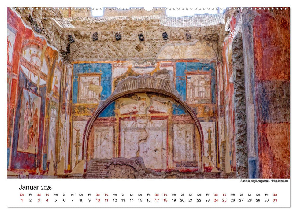 Historisches am Golf von Neapel (CALVENDO Wandkalender 2026)