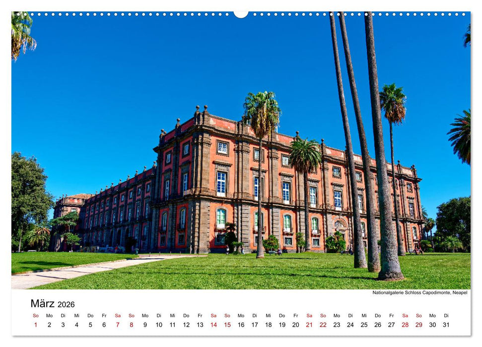 Historisches am Golf von Neapel (CALVENDO Wandkalender 2026)