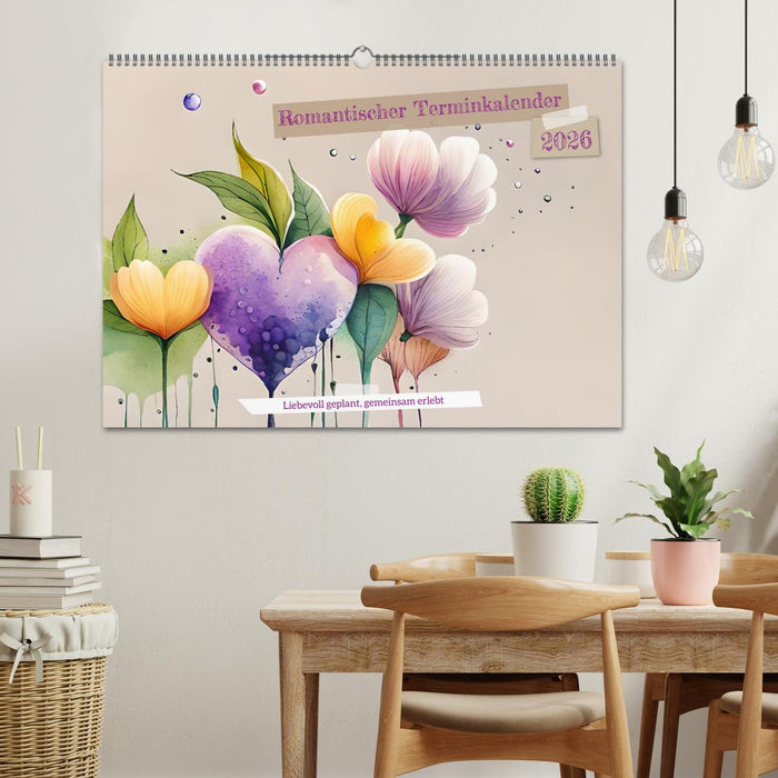 Romantischer Terminkalender (CALVENDO Wandkalender 2026)
