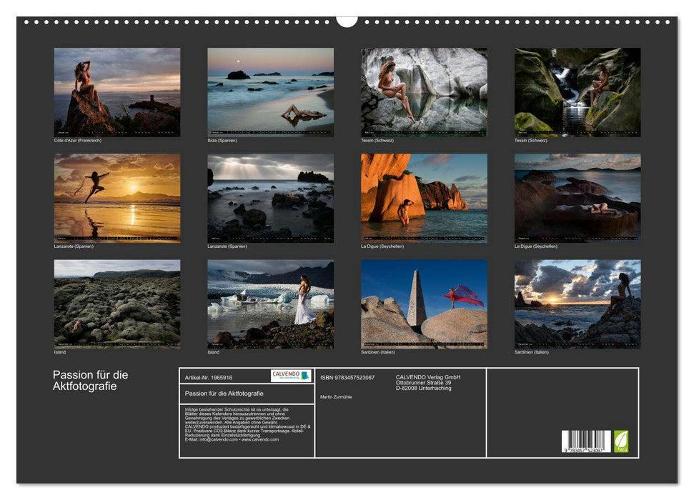 Passion für die Aktfotografie (CALVENDO Wandkalender 2026)