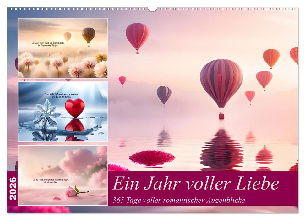 Ein Jahr voller Liebe (CALVENDO Wandkalender 2026)