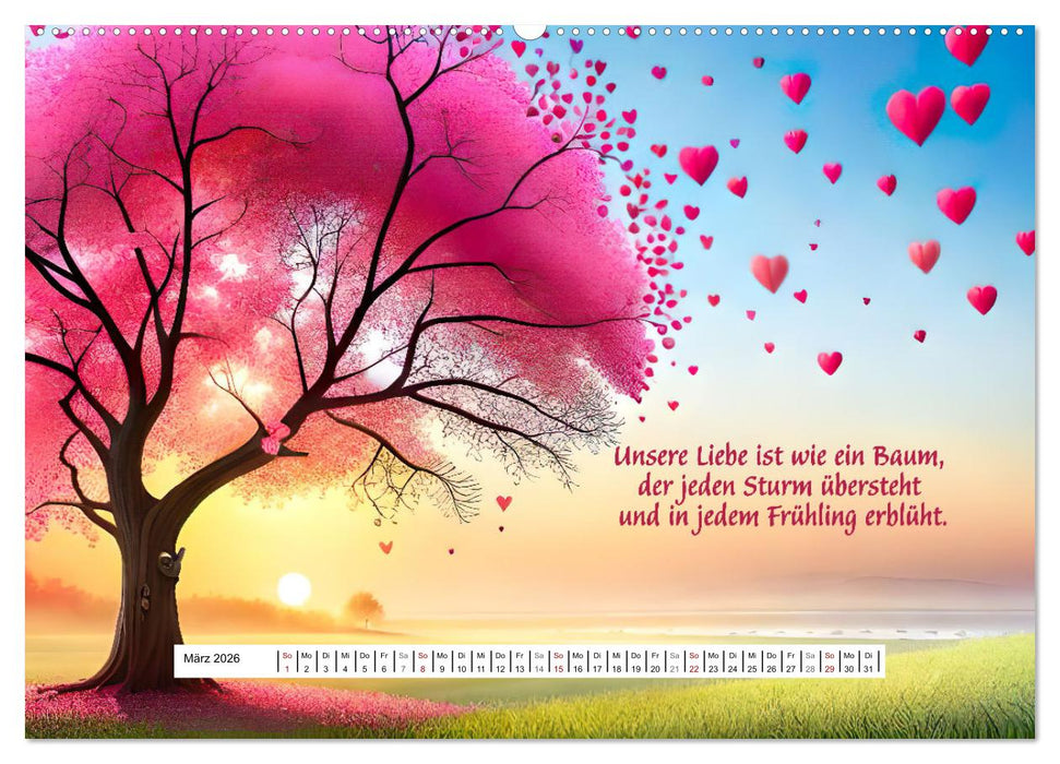 Ein Jahr voller Liebe (CALVENDO Wandkalender 2026)