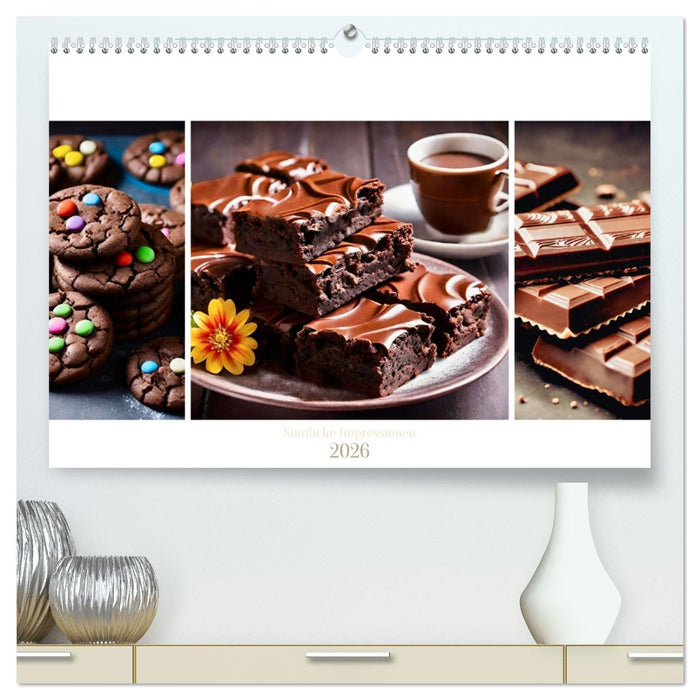 Schokolade 2026. Sinnliche Impressionen (CALVENDO Premium Wandkalender 2026)