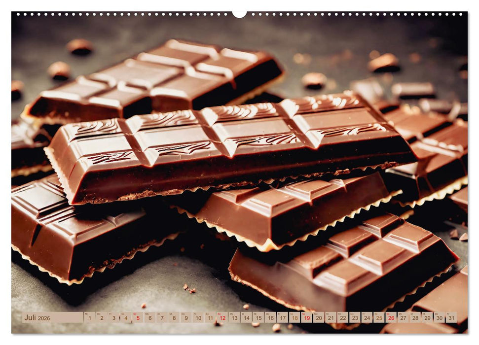 Schokolade 2026. Sinnliche Impressionen (CALVENDO Premium Wandkalender 2026)