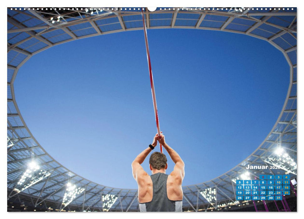 Faszination Leichtathletik: Schneller, höher, weiter (CALVENDO Premium Wandkalender 2026)