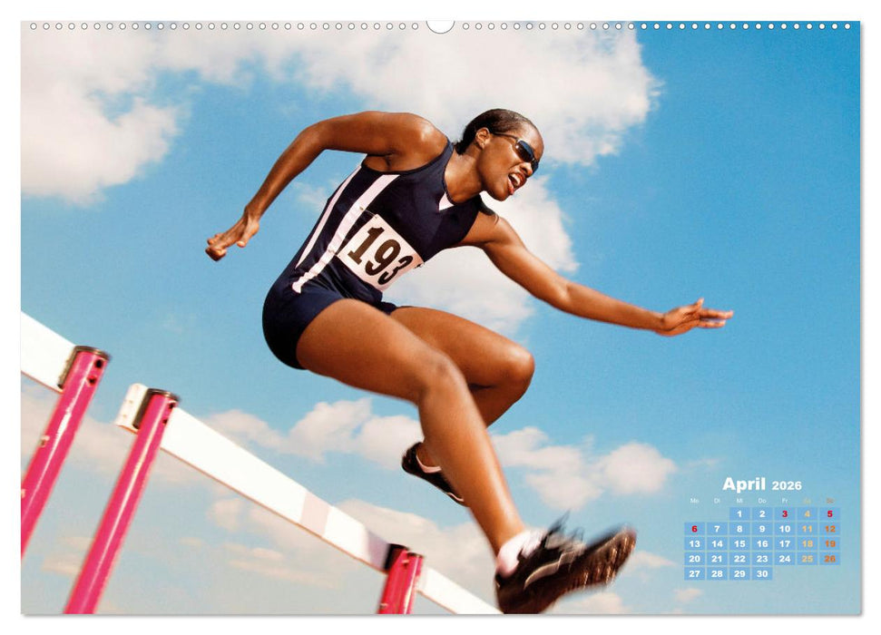Faszination Leichtathletik: Schneller, höher, weiter (CALVENDO Premium Wandkalender 2026)