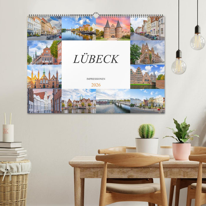Lübeck Impressionen (CALVENDO Wandkalender 2026)