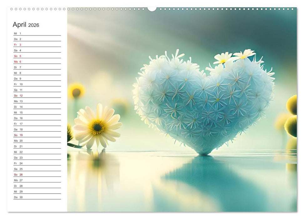 Romantischer Terminkalender (CALVENDO Premium Wandkalender 2026)