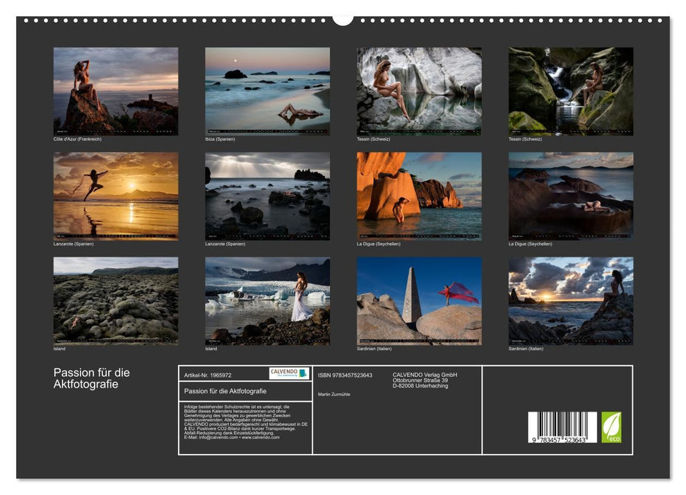 Passion für die Aktfotografie (CALVENDO Premium Wandkalender 2026)