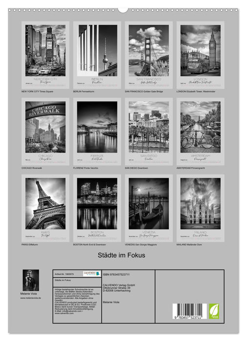 Städte im Fokus (CALVENDO Premium Wandkalender 2026)