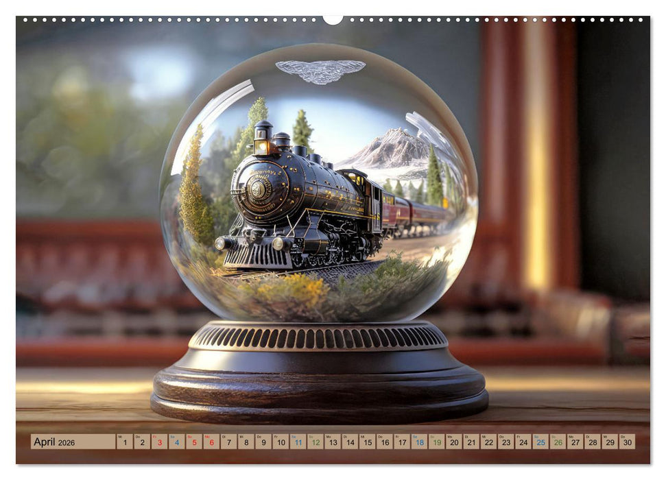 Miniaturwelt in der Glaskugel (CALVENDO Wandkalender 2026)