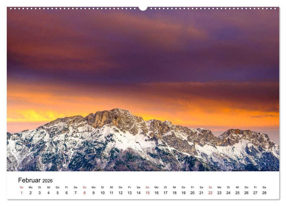 Berchtesgadener Berge im Licht (CALVENDO Premium Wandkalender 2026)