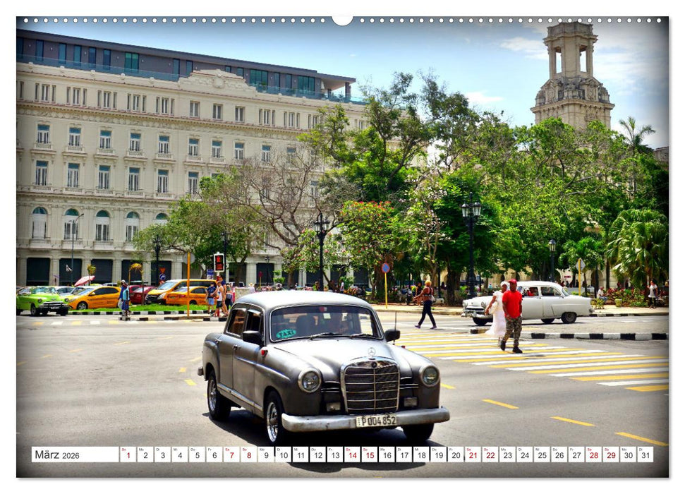 Best of Ponton - Der Klassiker von Mercedes-Benz in Kuba (CALVENDO Wandkalender 2026)