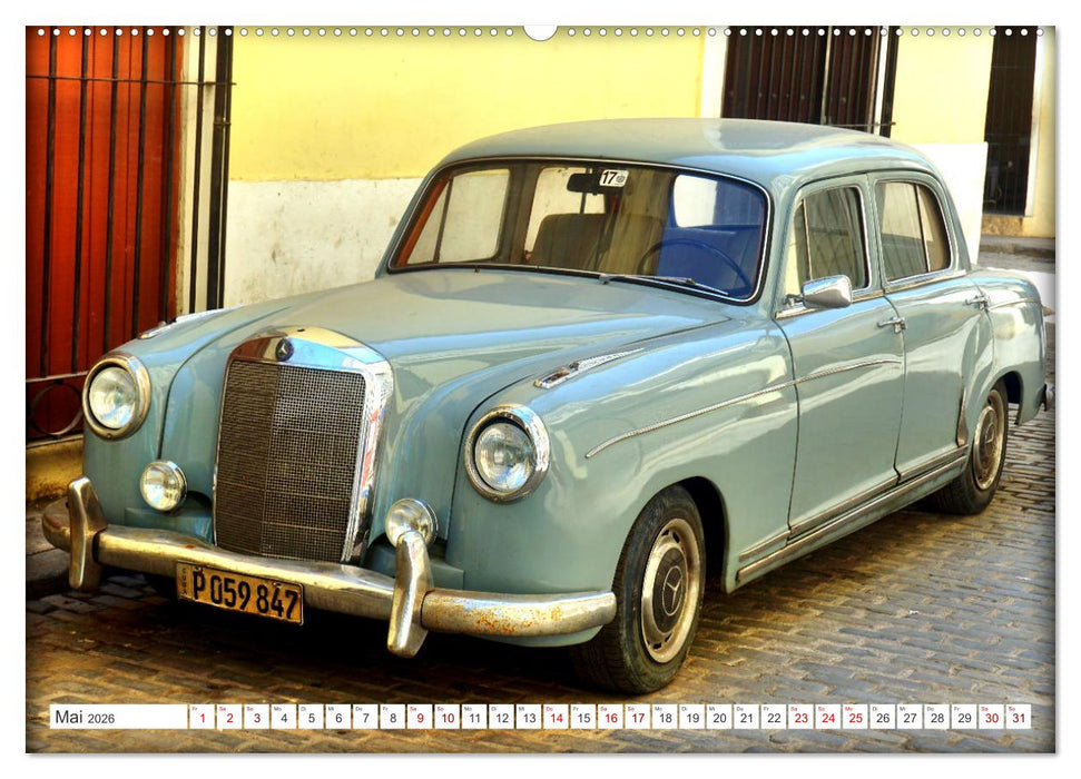 Best of Ponton - Der Klassiker von Mercedes-Benz in Kuba (CALVENDO Wandkalender 2026)