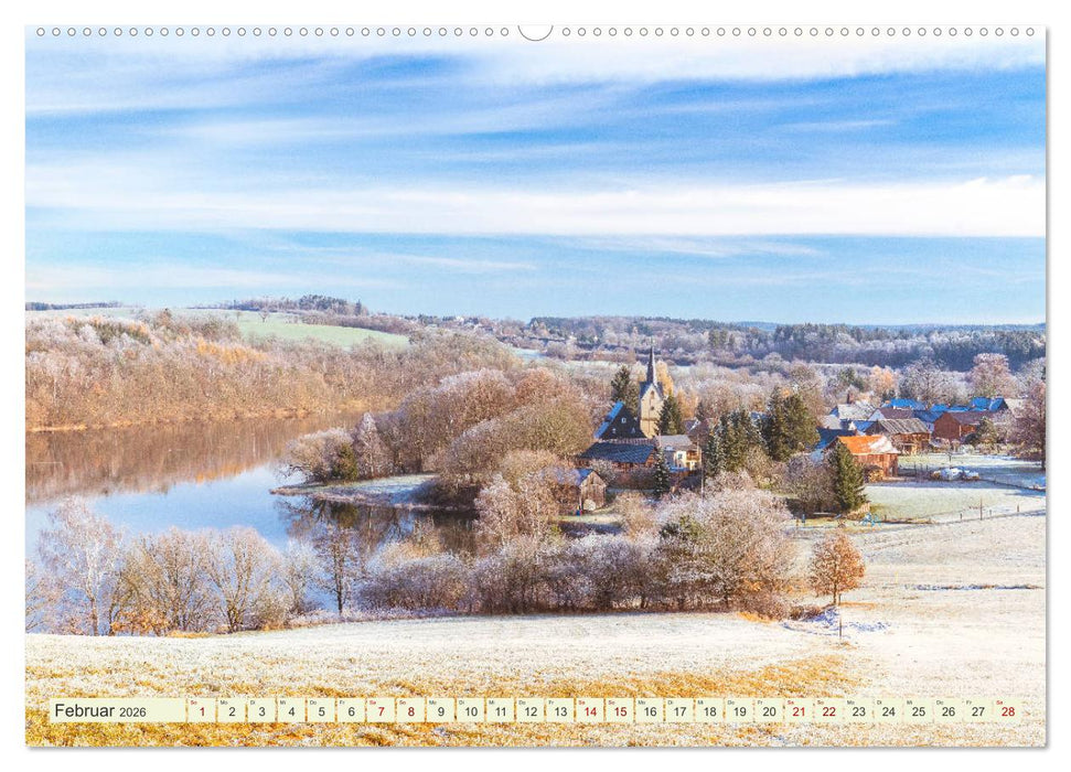 Vogtland - einzigartige Region im Vier - Länder - Eck (CALVENDO Premium Wandkalender 2026)