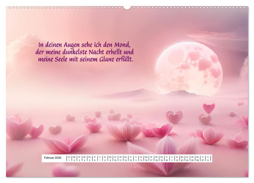 Ein Jahr voller Liebe (CALVENDO Premium Wandkalender 2026)