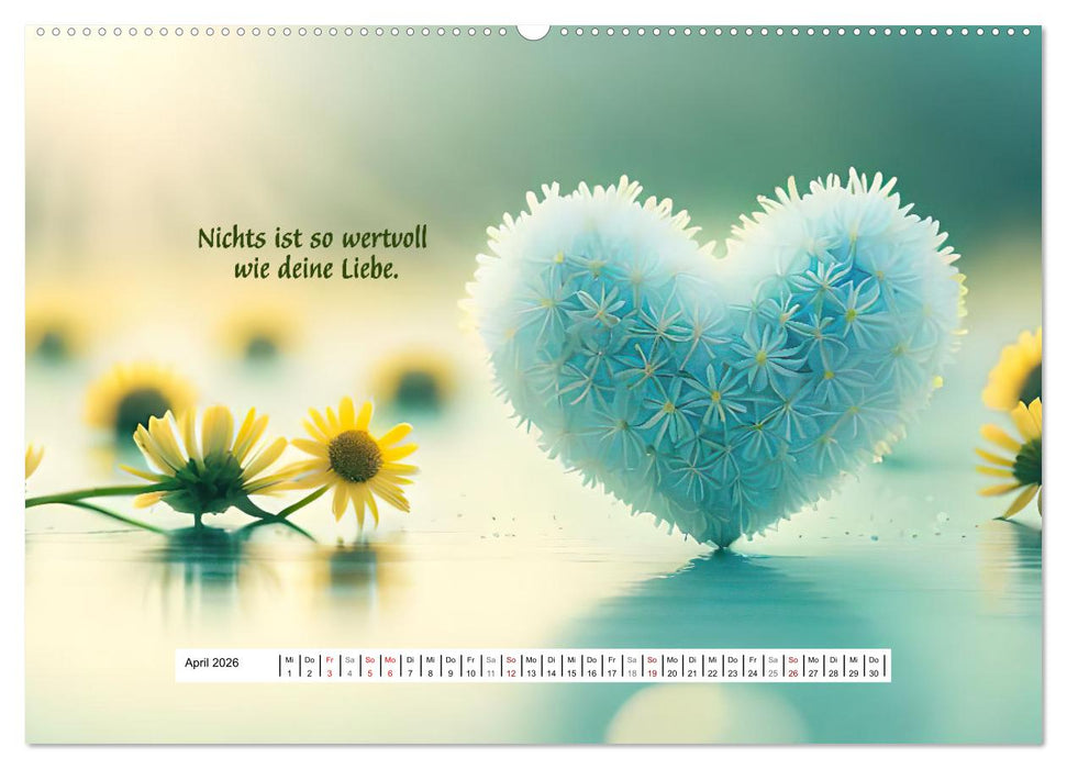 Ein Jahr voller Liebe (CALVENDO Premium Wandkalender 2026)