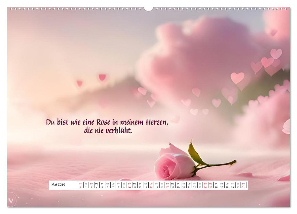Ein Jahr voller Liebe (CALVENDO Premium Wandkalender 2026)