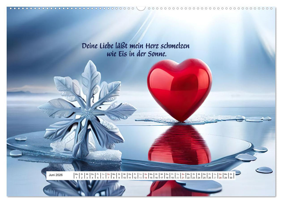 Ein Jahr voller Liebe (CALVENDO Premium Wandkalender 2026)