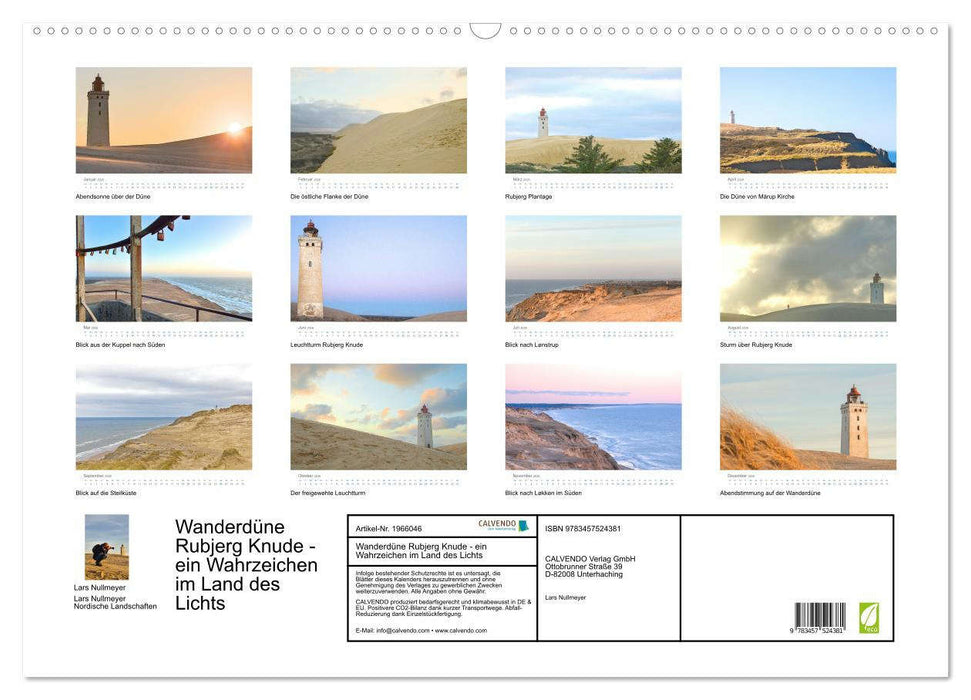 Wanderdüne Rubjerg Knude - ein Wahrzeichen im Land des Lichts (CALVENDO Wandkalender 2026)