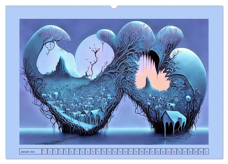 Herzenswelten (CALVENDO Premium Wandkalender 2026)