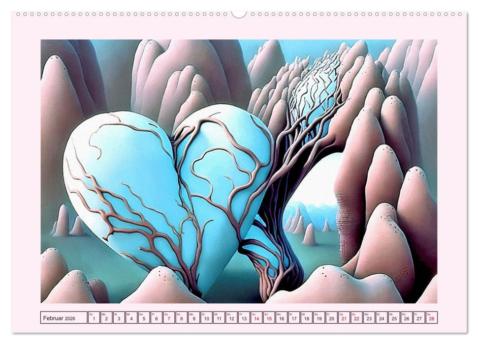 Herzenswelten (CALVENDO Premium Wandkalender 2026)