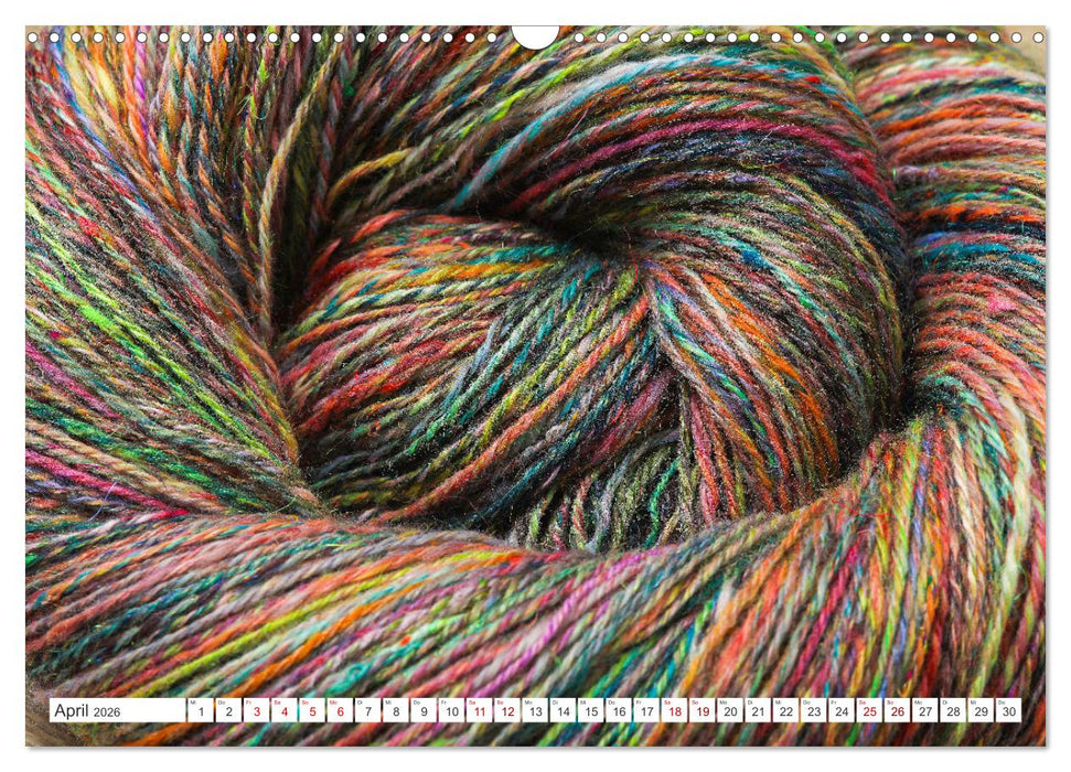 Süchtig nach Wolle - Kalender für spinnende Woll-Oholiker (CALVENDO Wandkalender 2026)