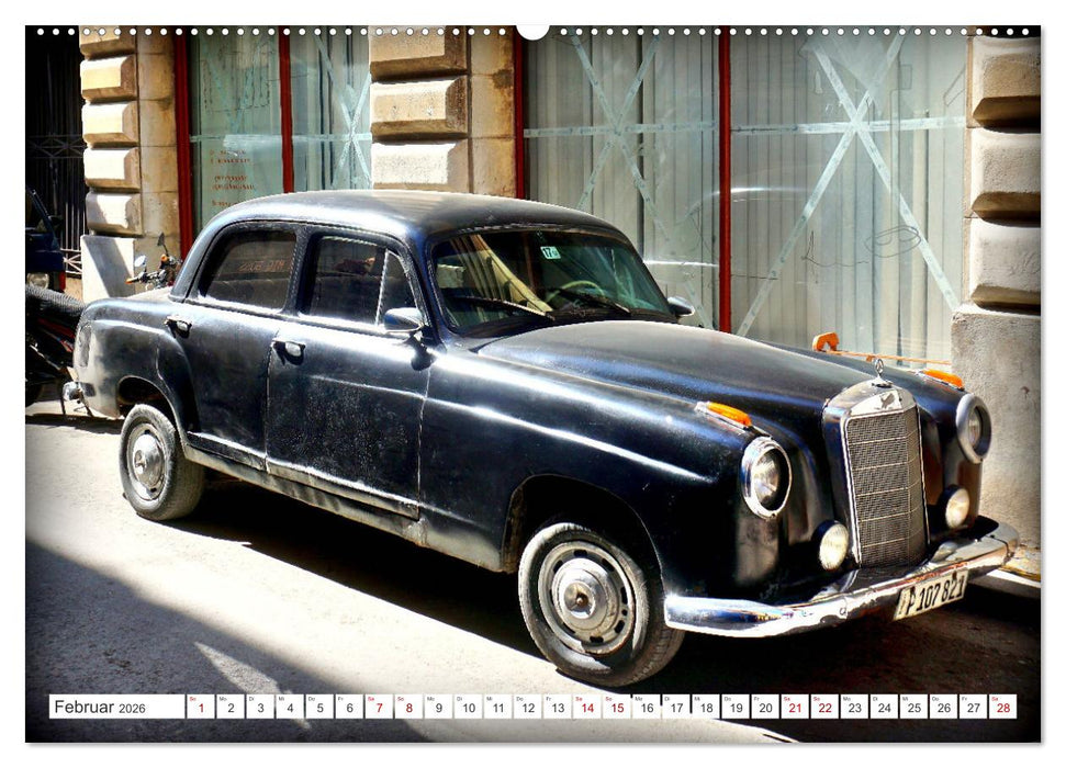 Best of Ponton - Der Klassiker von Mercedes-Benz in Kuba (CALVENDO Premium Wandkalender 2026)