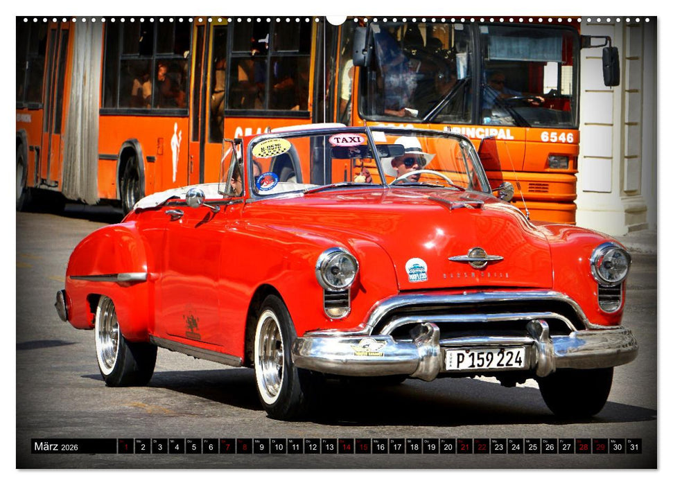 Best of Oldsmobile - Ein Cabrio Klassiker in Kuba (CALVENDO Wandkalender 2026)
