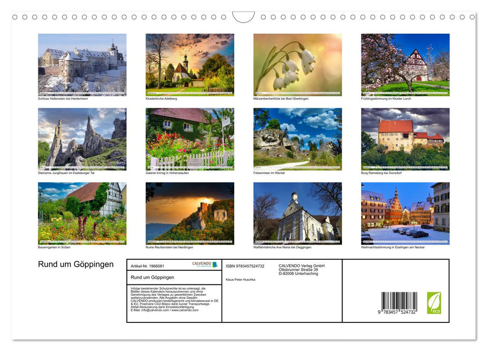 Rund um Göppingen (CALVENDO Wandkalender 2026)